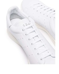 Baskets basses en cuir blanches adidas