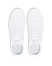 Baskets basses en cuir blanches adidas