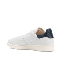 Baskets basses en cuir blanches adidas