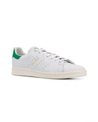 Baskets basses en cuir blanches adidas