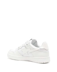 Baskets basses en cuir blanches A Bathing Ape