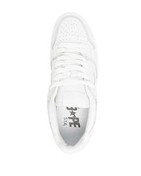 Baskets basses en cuir blanches A Bathing Ape