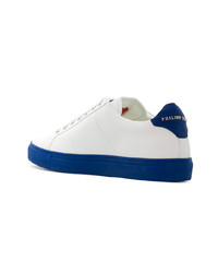 Baskets basses en cuir blanches Philipp Plein