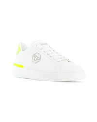 Baskets basses en cuir blanches Philipp Plein