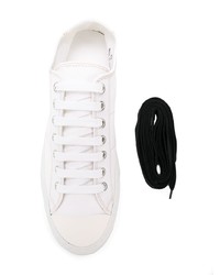 Baskets basses en cuir blanches Maison Margiela