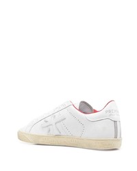 Baskets basses en cuir blanches Premiata