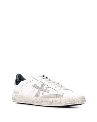 Baskets basses en cuir blanches Premiata