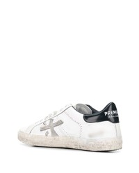 Baskets basses en cuir blanches Premiata