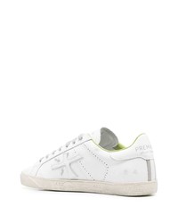 Baskets basses en cuir blanches Premiata