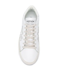 Baskets basses en cuir blanches Premiata