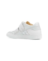 Baskets basses en cuir blanches MM6 MAISON MARGIELA