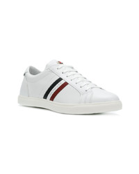 Baskets basses en cuir blanches Moncler