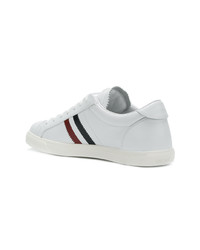 Baskets basses en cuir blanches Moncler