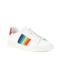 Baskets basses en cuir blanches Dsquared2