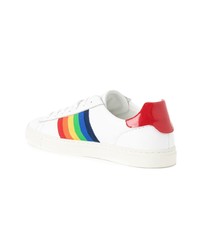 Baskets basses en cuir blanches Dsquared2