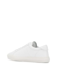 Baskets basses en cuir blanches Moncler