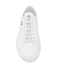 Baskets basses en cuir blanches Moncler