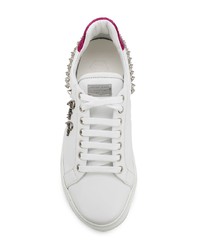 Baskets basses en cuir blanches Philipp Plein