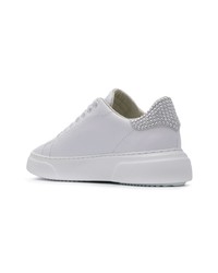 Baskets basses en cuir blanches Philippe Model