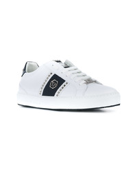 Baskets basses en cuir blanches Philipp Plein