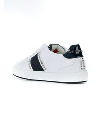 Baskets basses en cuir blanches Philipp Plein