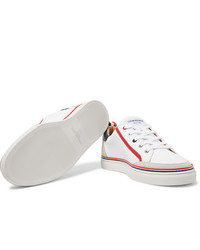 Baskets basses en cuir blanches Thom Browne