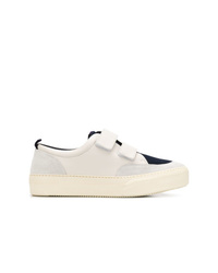 Baskets basses en cuir blanches Sunnei