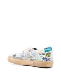 Baskets basses en cuir blanches Golden Goose