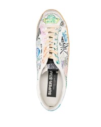 Baskets basses en cuir blanches Golden Goose