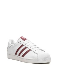 Baskets basses en cuir blanches adidas