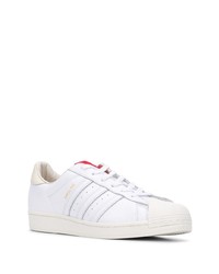 Baskets basses en cuir blanches adidas by 424