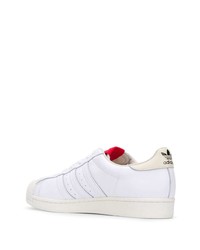 Baskets basses en cuir blanches adidas by 424