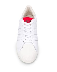 Baskets basses en cuir blanches adidas by 424