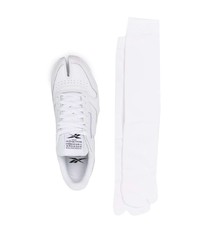 Baskets basses en cuir blanches Maison Margiela x Reebok