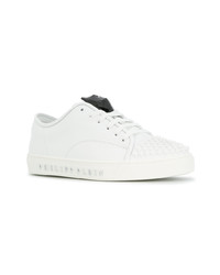 Baskets basses en cuir blanches Philipp Plein