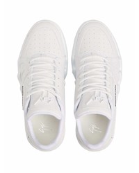 Baskets basses en cuir blanches Giuseppe Zanotti