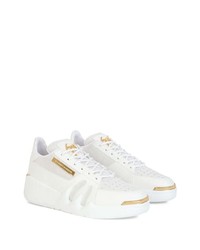 Baskets basses en cuir blanches Giuseppe Zanotti