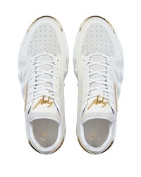 Baskets basses en cuir blanches Giuseppe Zanotti