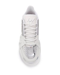 Baskets basses en cuir blanches Giuseppe Zanotti