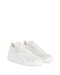 Baskets basses en cuir blanches Giuseppe Zanotti