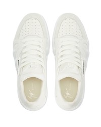 Baskets basses en cuir blanches Giuseppe Zanotti