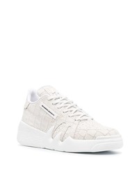 Baskets basses en cuir blanches Giuseppe Zanotti