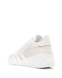 Baskets basses en cuir blanches Giuseppe Zanotti