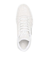 Baskets basses en cuir blanches Giuseppe Zanotti