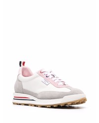 Baskets basses en cuir blanches Thom Browne