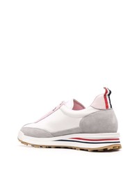 Baskets basses en cuir blanches Thom Browne