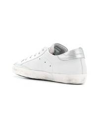 Baskets basses en cuir blanches Philippe Model