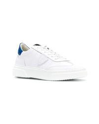 Baskets basses en cuir blanches Philippe Model