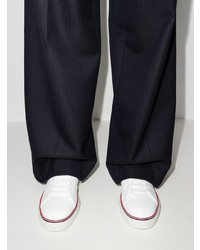 Baskets basses en cuir blanches Thom Browne