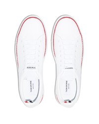 Baskets basses en cuir blanches Thom Browne